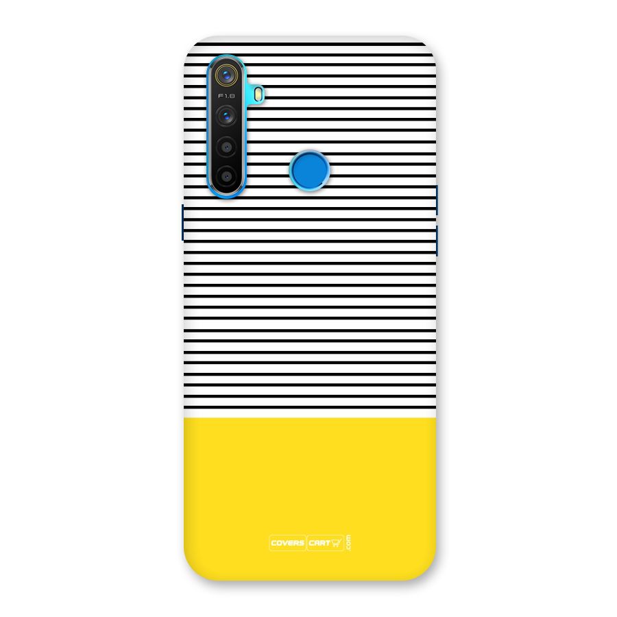 Bright Yellow Stripes Back Case for Realme 5s