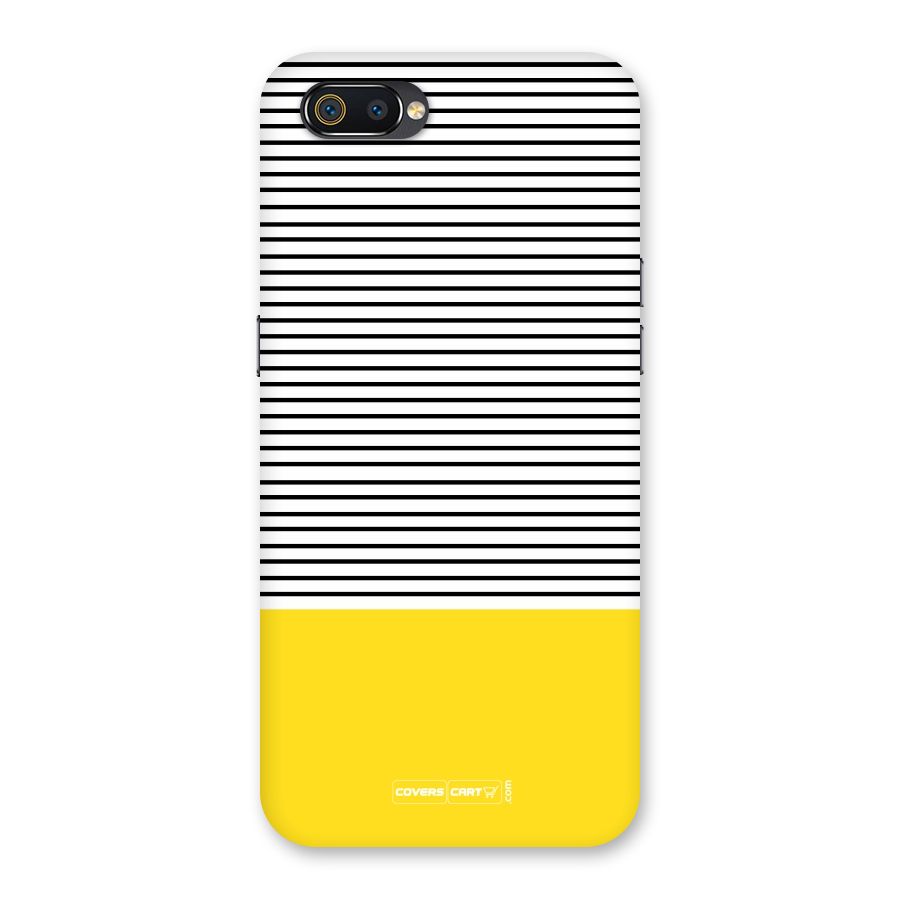 Bright Yellow Stripes Back Case for Realme C2