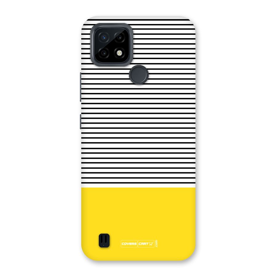 Bright Yellow Stripes Back Case for Realme C21