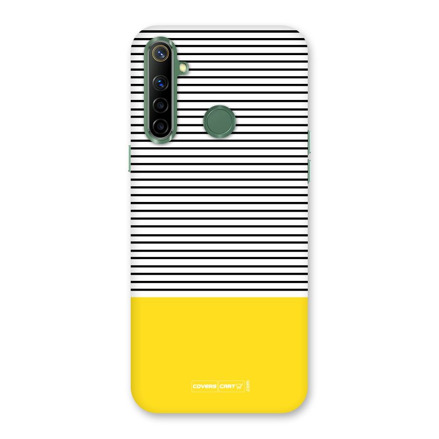 Bright Yellow Stripes Back Case for Realme Narzo 10