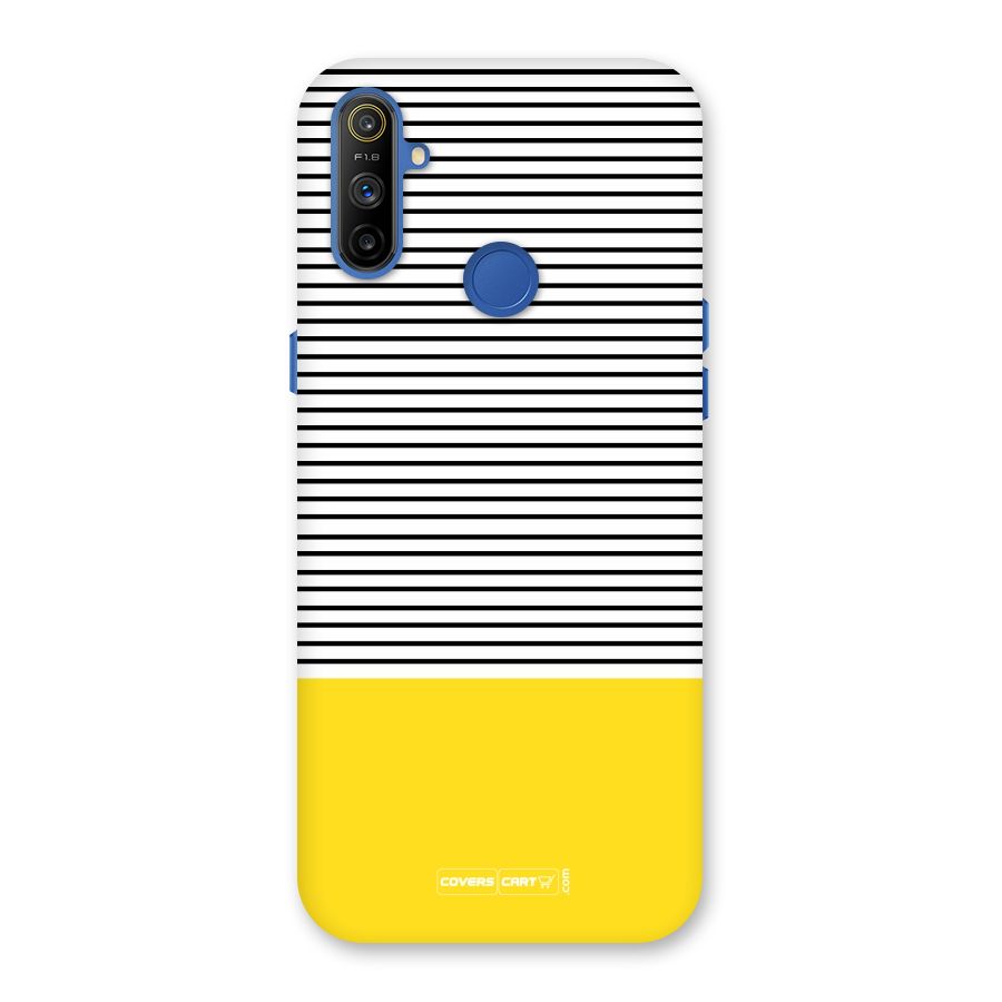 Bright Yellow Stripes Back Case for Realme Narzo 10A