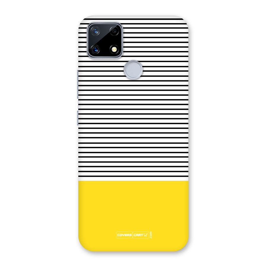 Bright Yellow Stripes Back Case for Realme Narzo 20