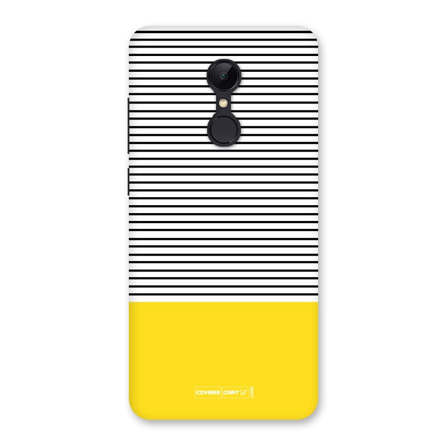 Bright Yellow Stripes Back Case for Redmi 5