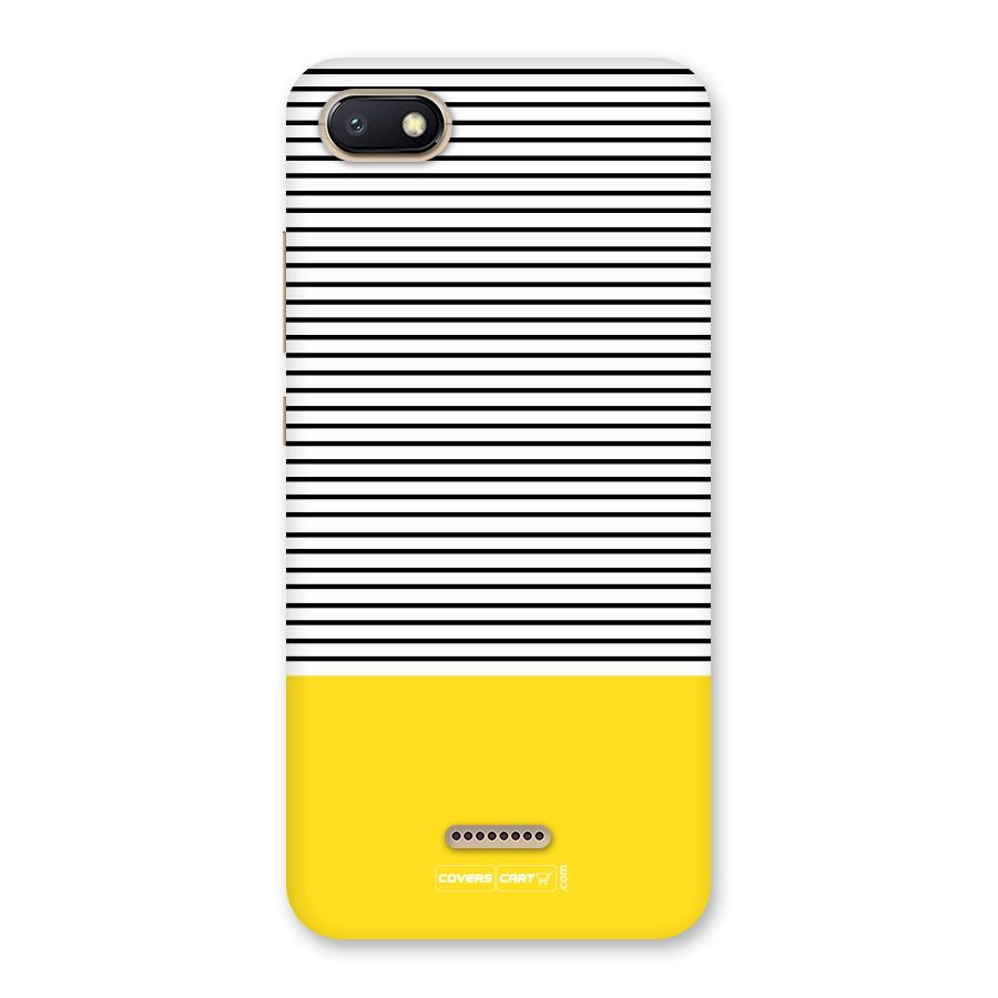 Bright Yellow Stripes Back Case for Redmi 6A