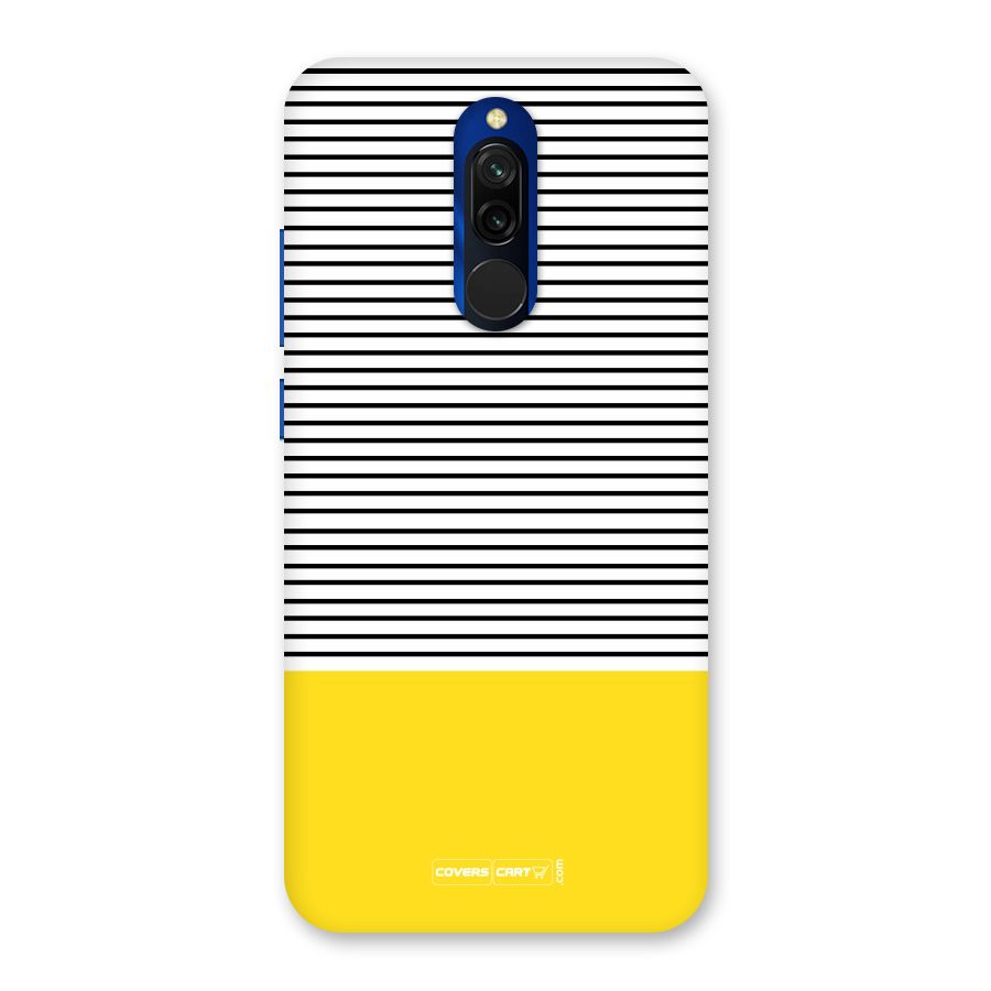 Bright Yellow Stripes Back Case for Redmi 8