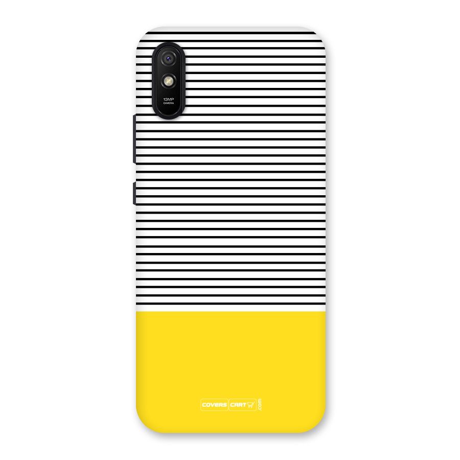Bright Yellow Stripes Back Case for Redmi 9A