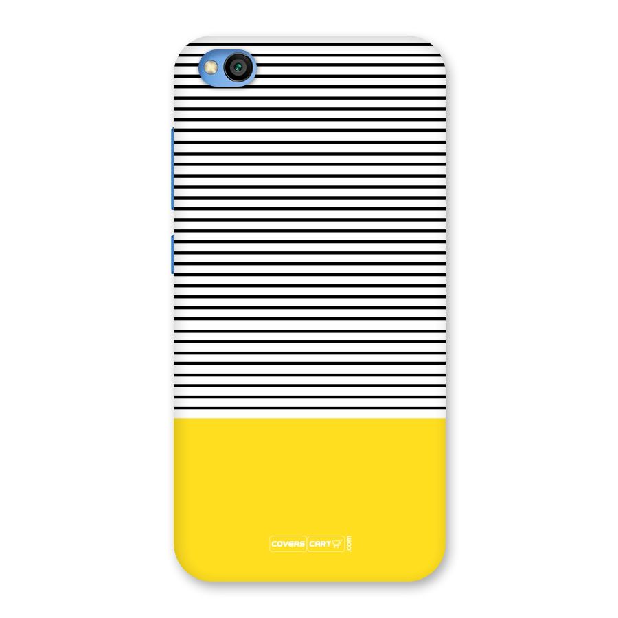 Bright Yellow Stripes Back Case for Redmi Go