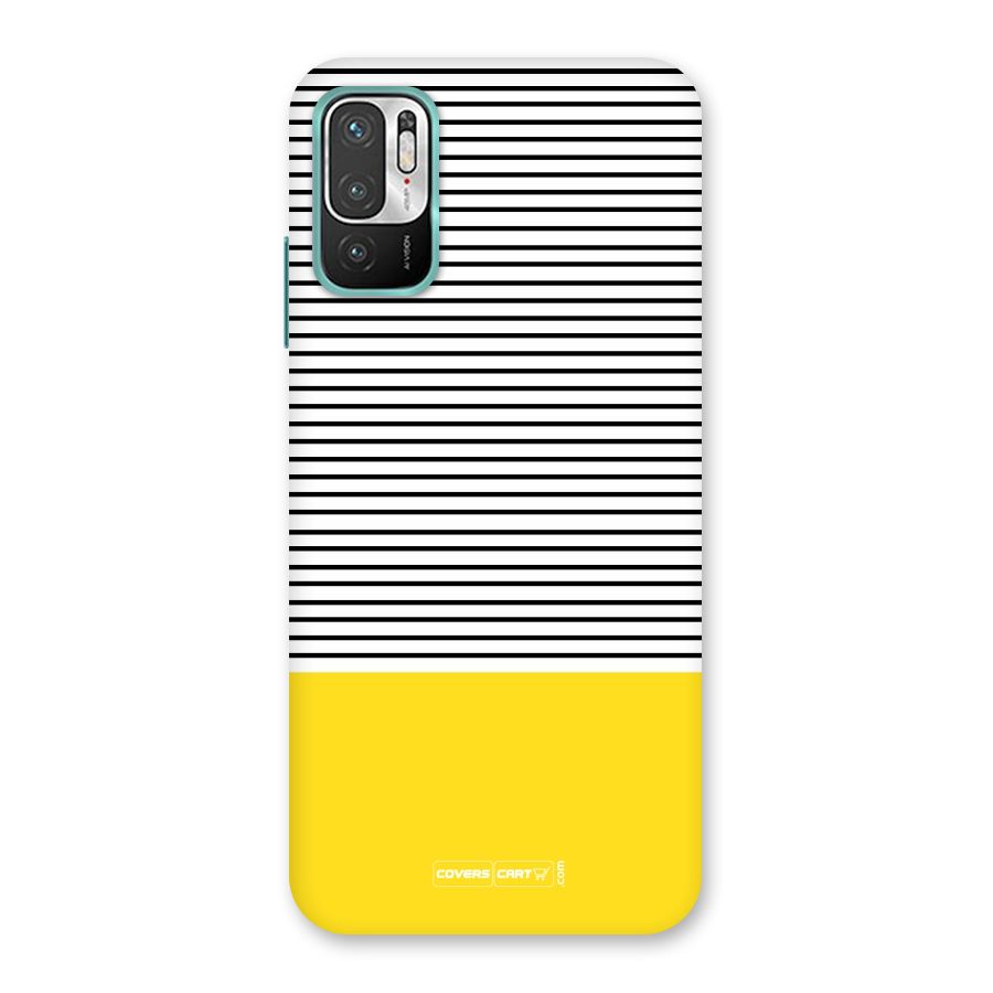 Bright Yellow Stripes Back Case for Redmi Note 10T 5G
