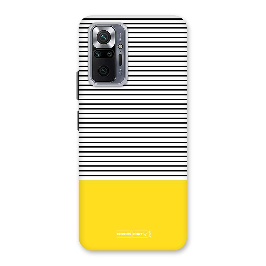 Bright Yellow Stripes Back Case for Redmi Note 10 Pro Max