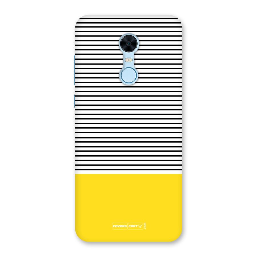 Bright Yellow Stripes Back Case for Redmi Note 5