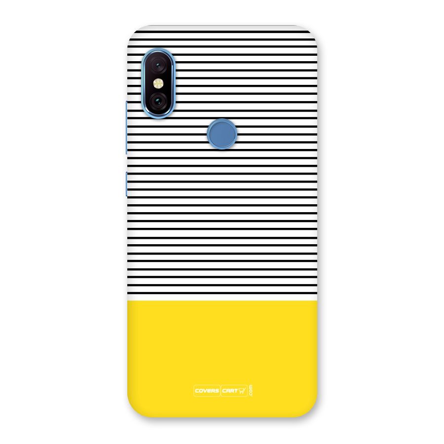 Bright Yellow Stripes Back Case for Redmi Note 6 Pro