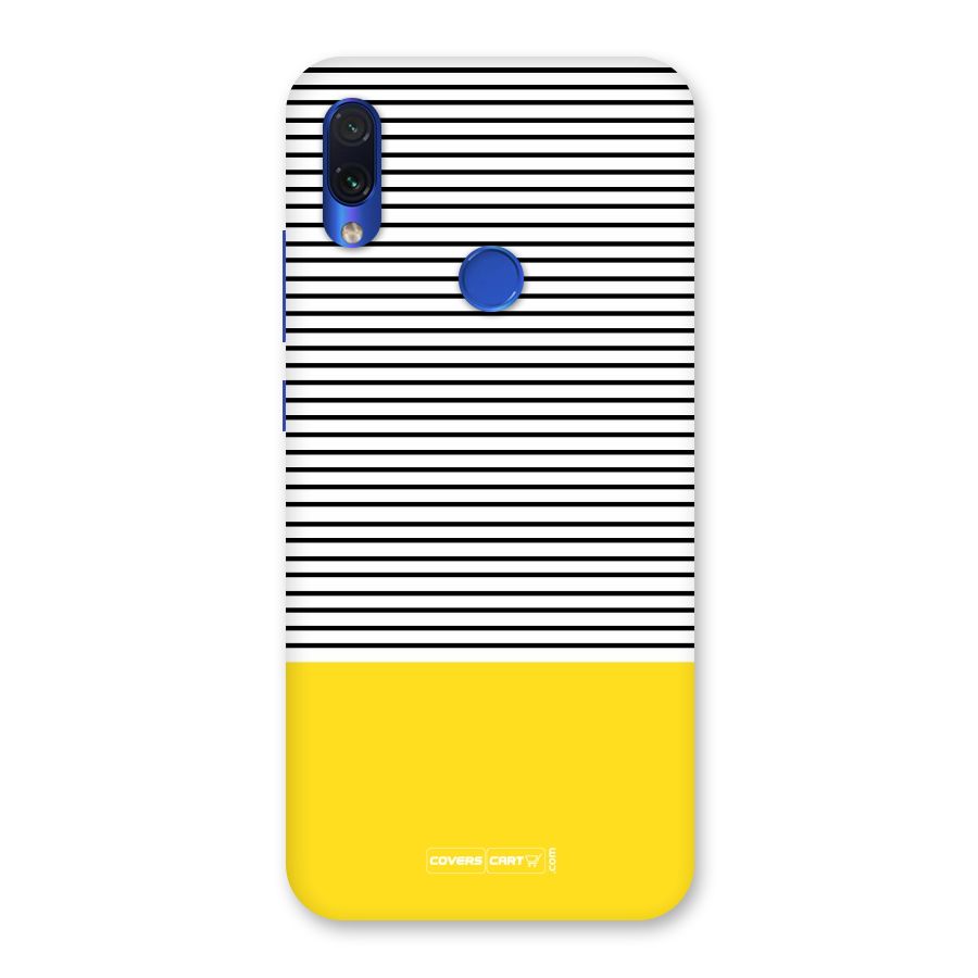 Bright Yellow Stripes Back Case for Redmi Note 7