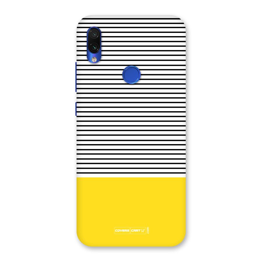 Bright Yellow Stripes Back Case for Redmi Note 7S