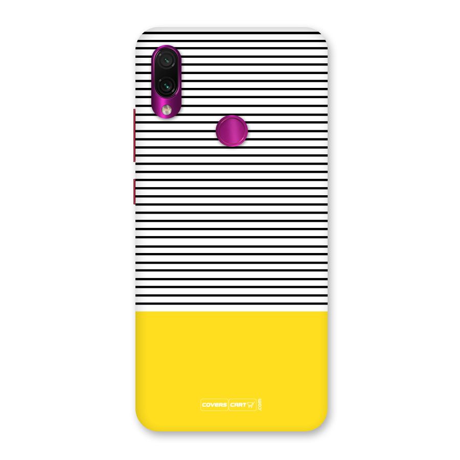 Bright Yellow Stripes Back Case for Redmi Note 7 Pro
