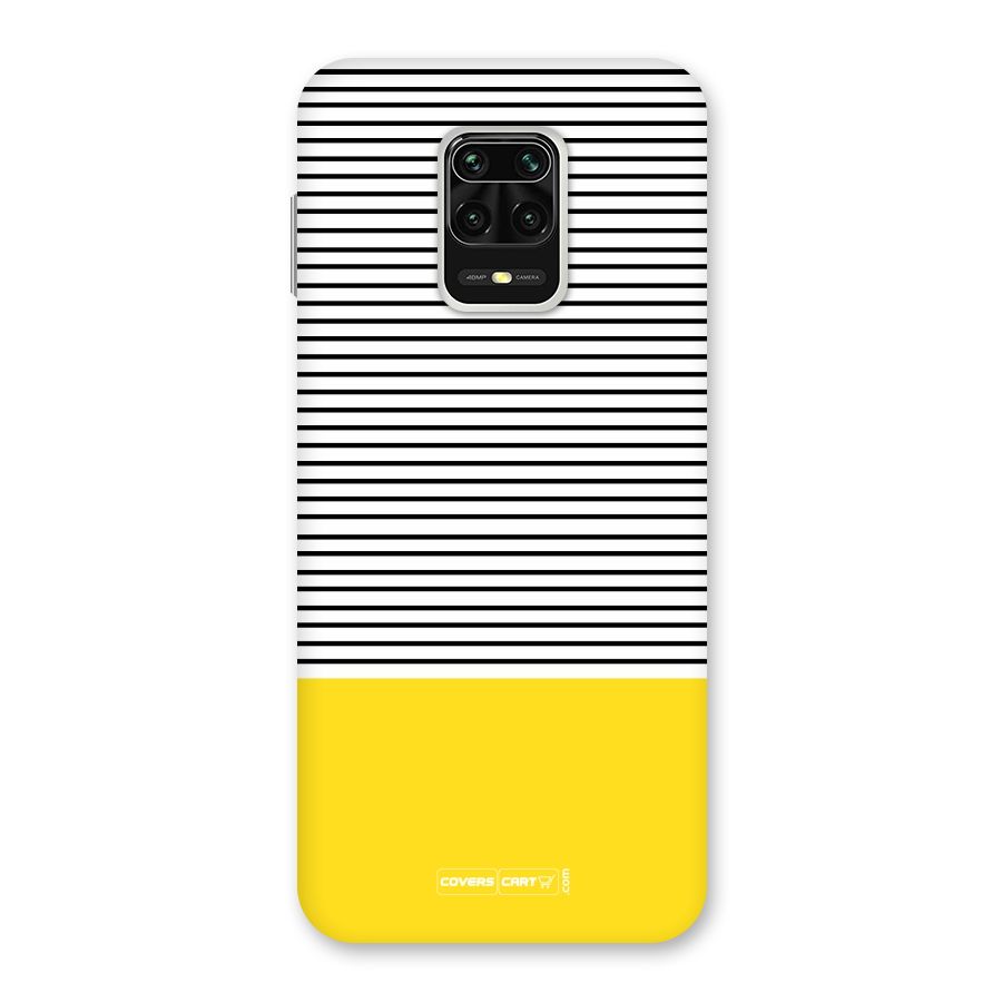 Bright Yellow Stripes Back Case for Redmi Note 9 Pro