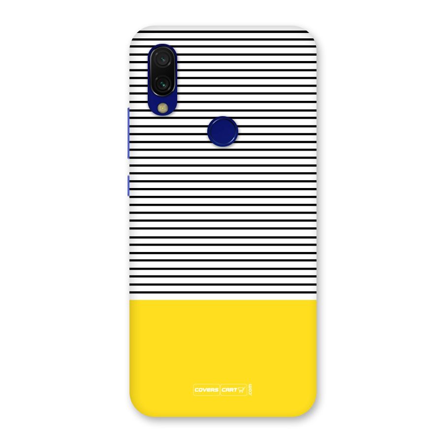Bright Yellow Stripes Back Case for Redmi Y3