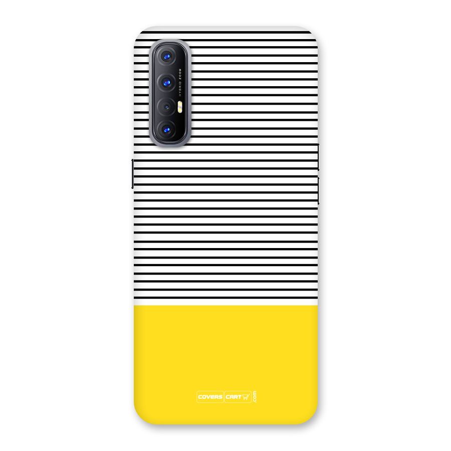 Bright Yellow Stripes Back Case for Reno3 Pro