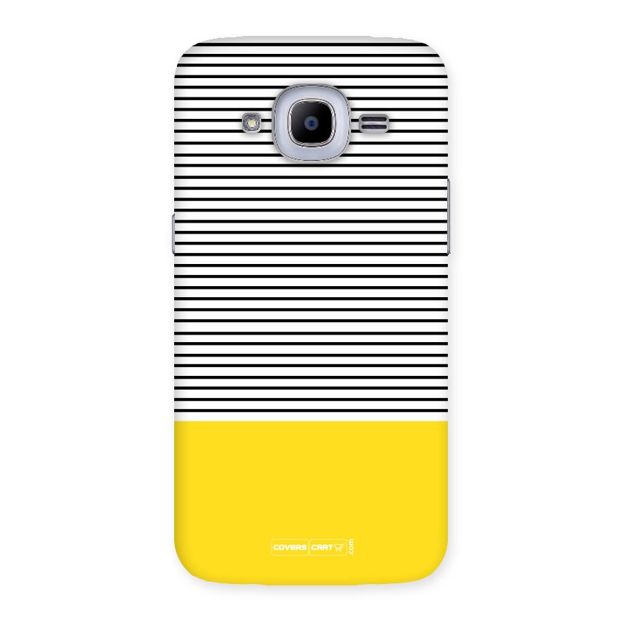 Bright Yellow Stripes Back Case for Samsung Galaxy J2 Pro