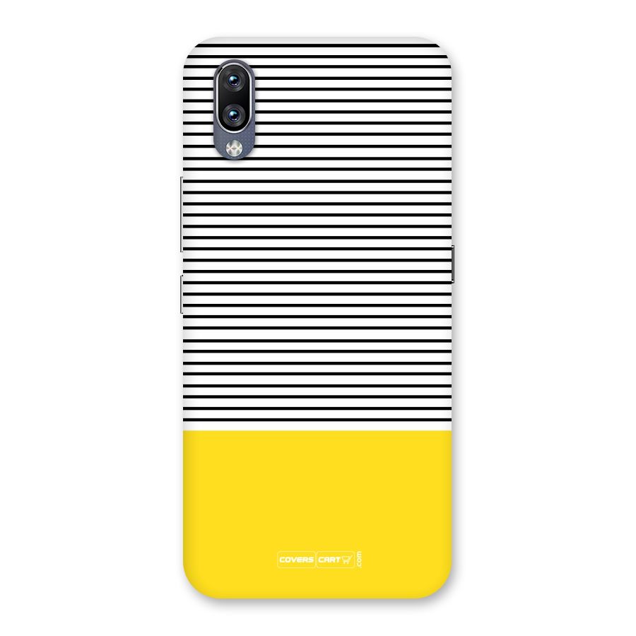 Bright Yellow Stripes Back Case for Vivo NEX