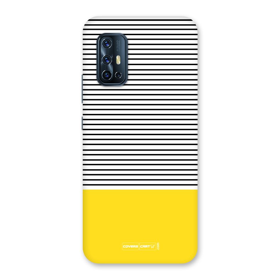 Bright Yellow Stripes Back Case for Vivo V17