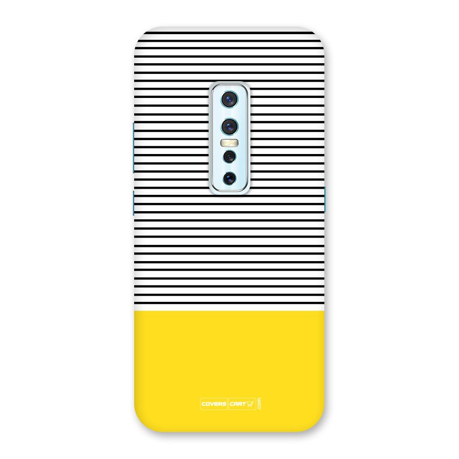 Bright Yellow Stripes Back Case for Vivo V17 Pro