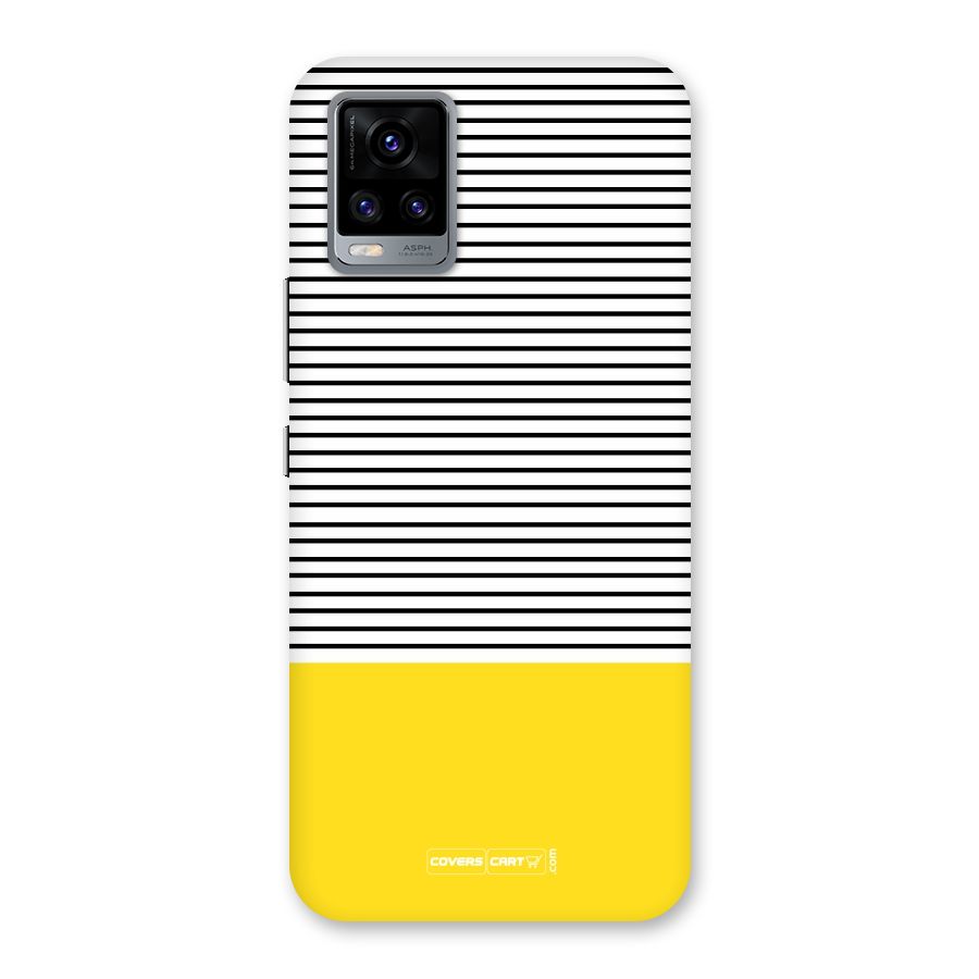 Bright Yellow Stripes Back Case for Vivo V20