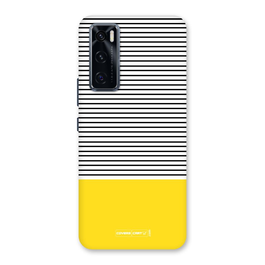 Bright Yellow Stripes Back Case for Vivo V20 SE