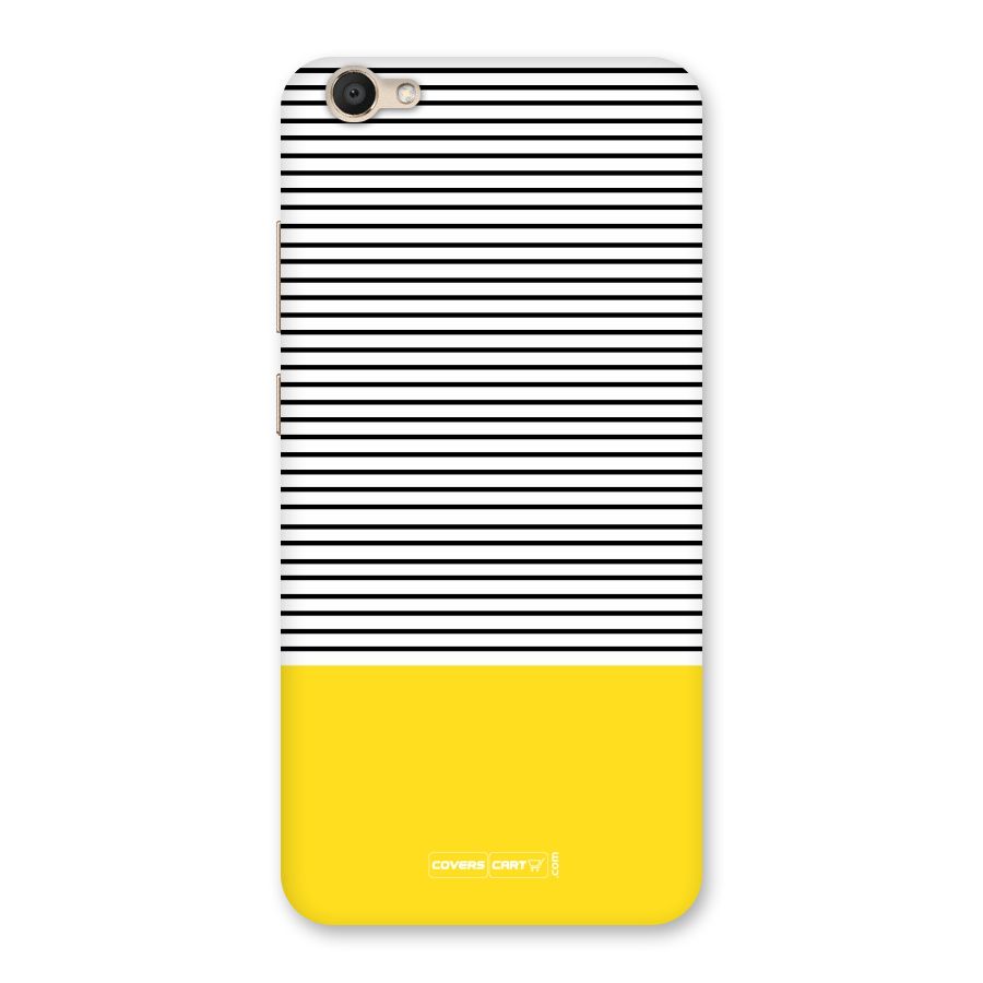 Bright Yellow Stripes Back Case for Vivo V5s