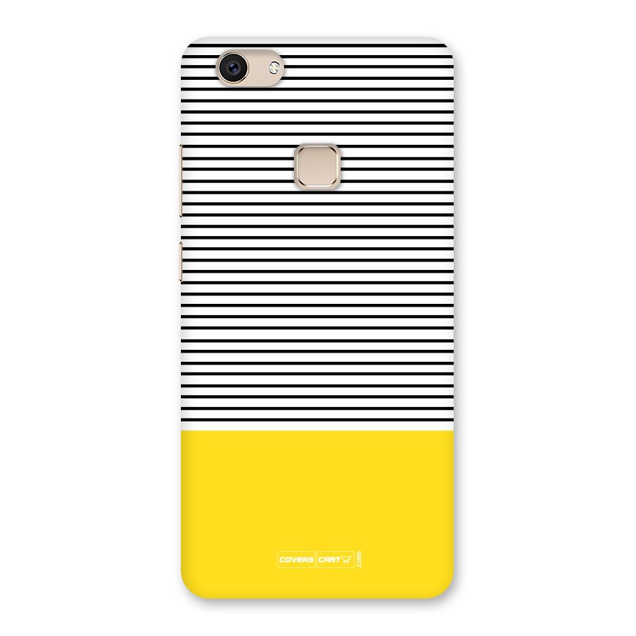 Bright Yellow Stripes Back Case for Vivo V7