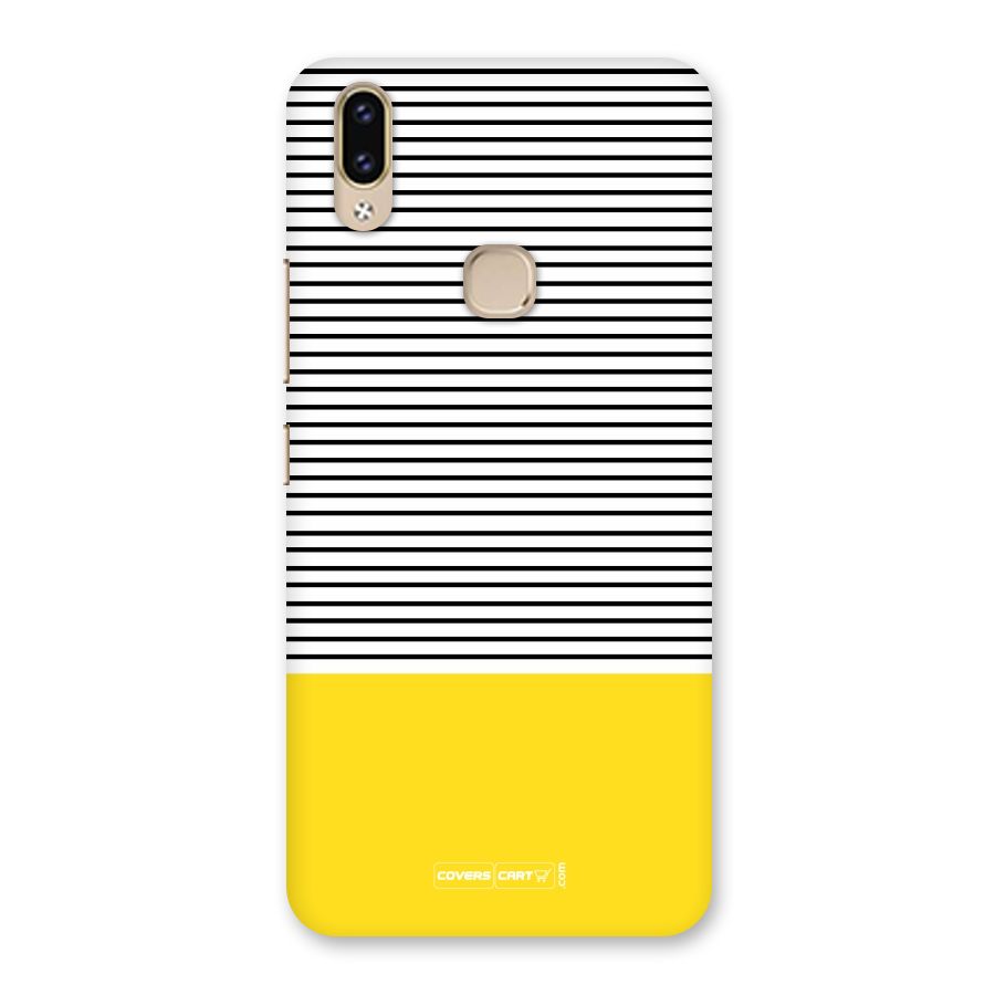 Bright Yellow Stripes Back Case for Vivo V9 Youth