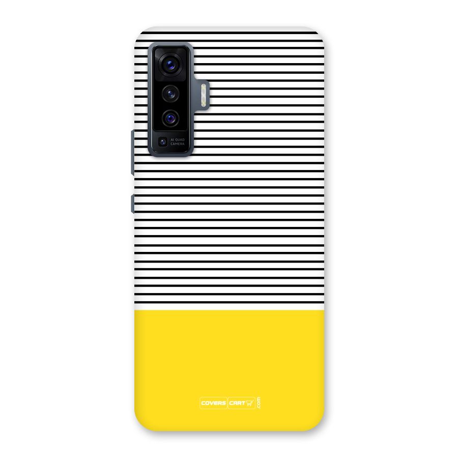 Bright Yellow Stripes Back Case for Vivo X50