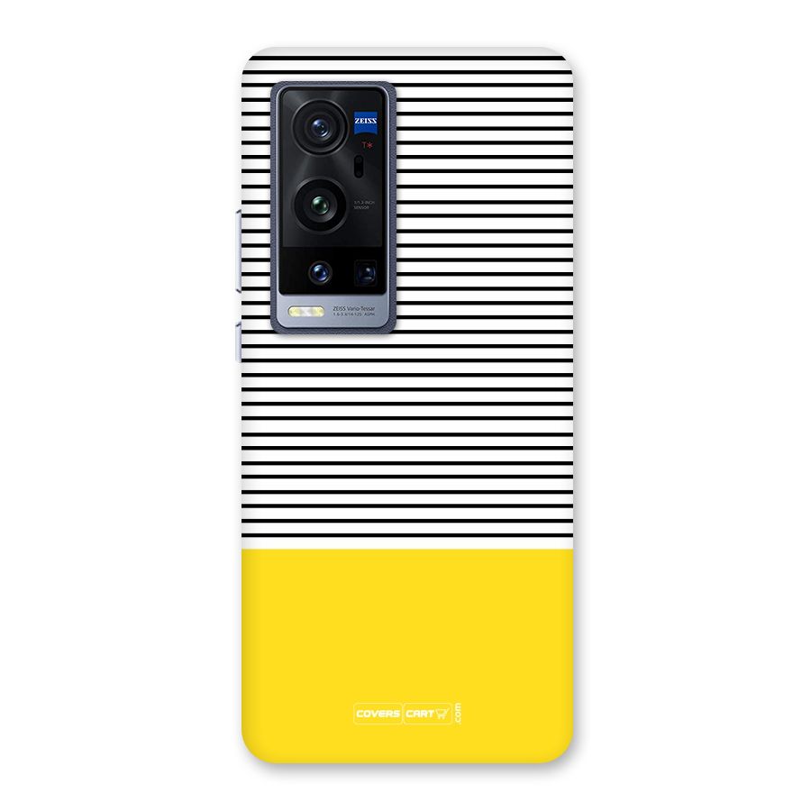 Bright Yellow Stripes Back Case for Vivo X60 Pro Plus