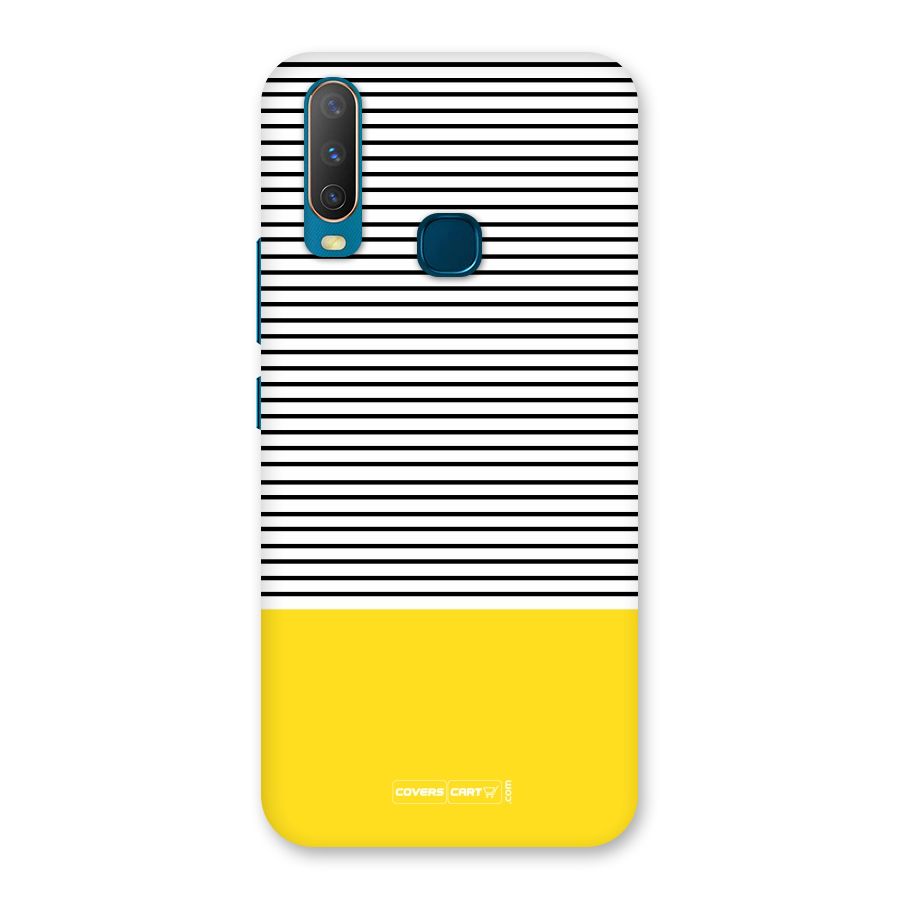 Bright Yellow Stripes Back Case for Vivo Y12