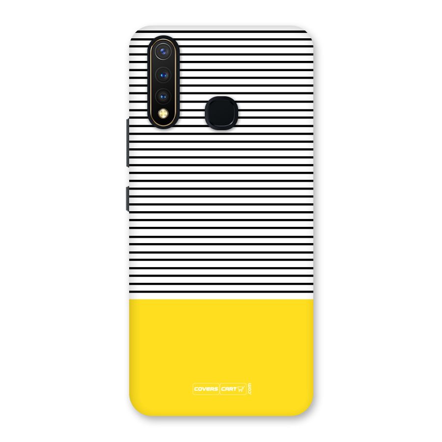 Bright Yellow Stripes Back Case for Vivo Y19