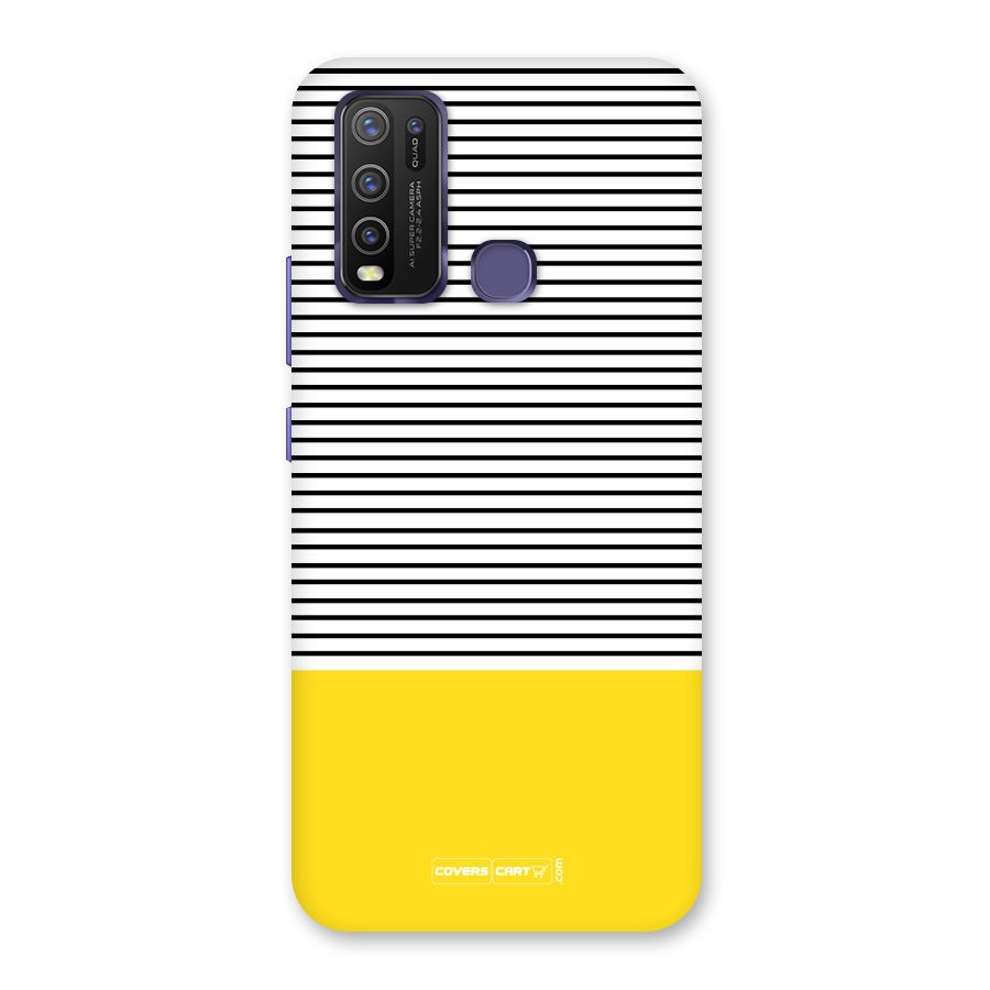 Bright Yellow Stripes Back Case for Vivo Y50