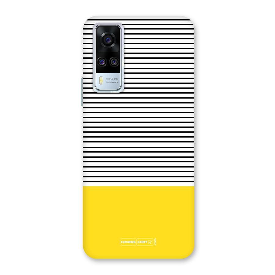Bright Yellow Stripes Back Case for Vivo Y51A