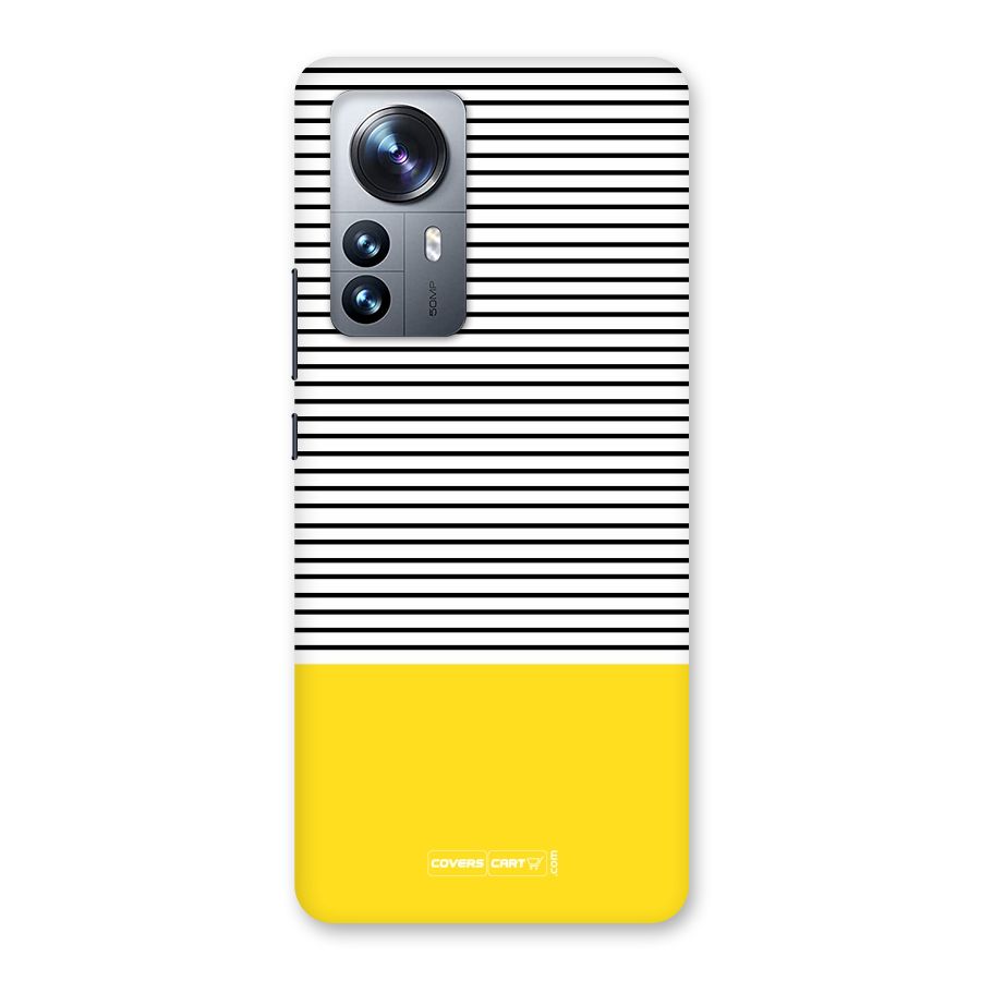 Bright Yellow Stripes Back Case for Xiaomi 12 Pro