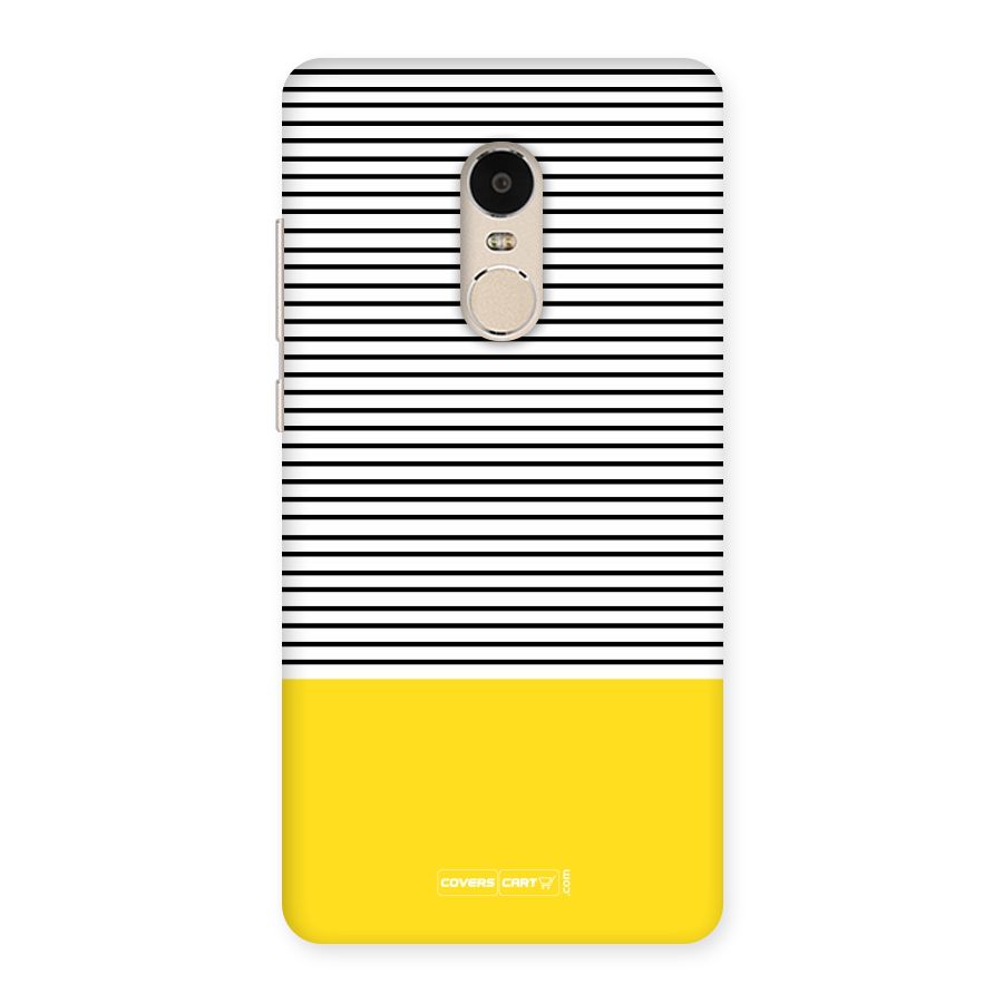 Bright Yellow Stripes Back Case for Xiaomi Redmi Note 4