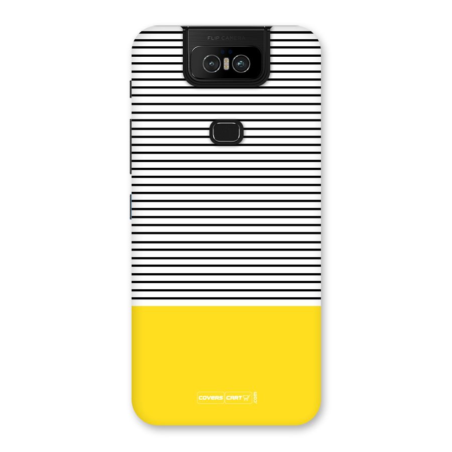 Bright Yellow Stripes Back Case for Zenfone 6z