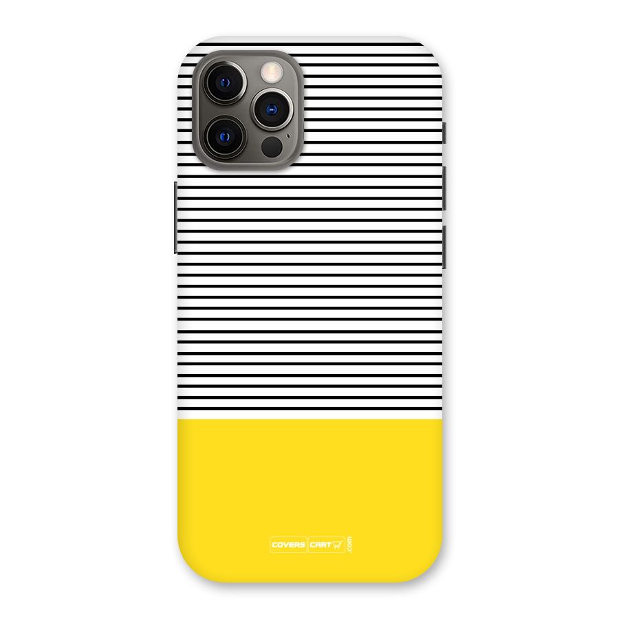 Bright Yellow Stripes Back Case for iPhone 12 Pro