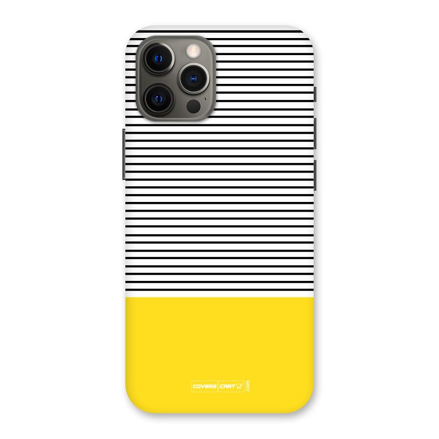 Bright Yellow Stripes Back Case for iPhone 12 Pro Max