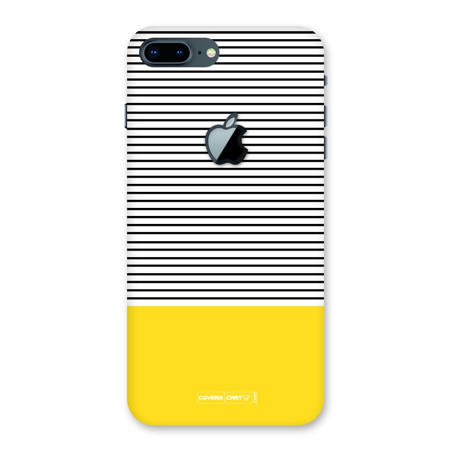 Bright Yellow Stripes Back Case for iPhone 7 Plus Apple Cut