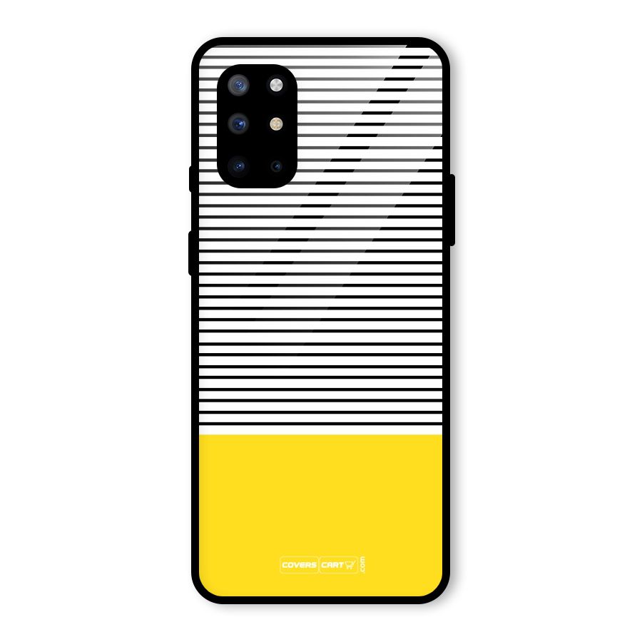 Bright Yellow Stripes Glass Back Case for OnePlus 8T