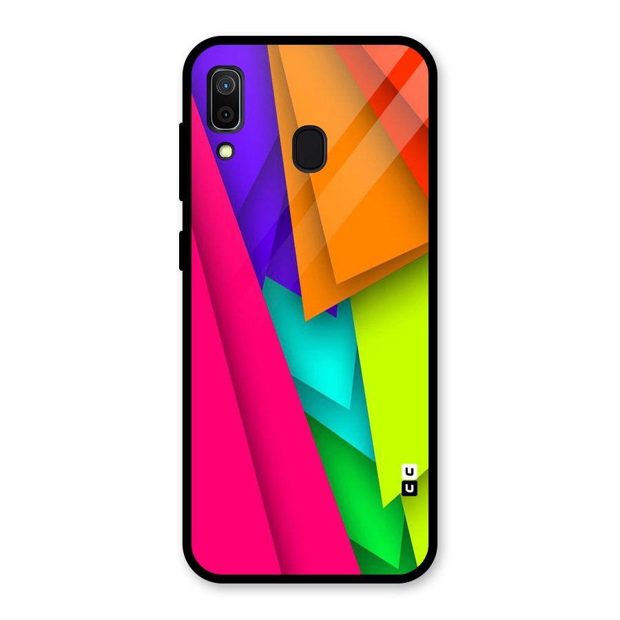 Bring In Colors Glass Back Case for Galaxy A30
