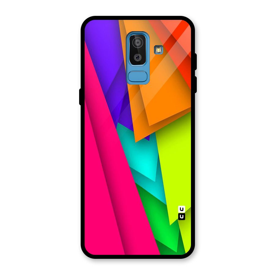 Bring In Colors Glass Back Case for Galaxy J8