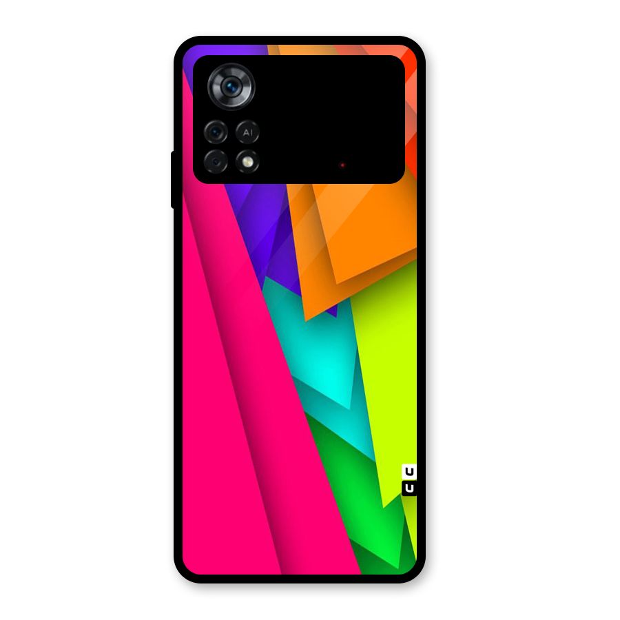 Bring In Colors Glass Back Case for Poco X4 Pro 5G