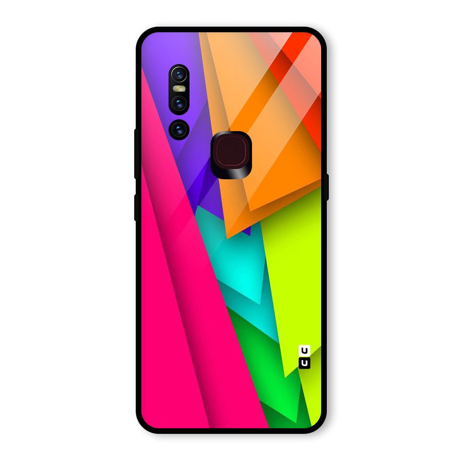 Bring In Colors Glass Back Case for Vivo V15