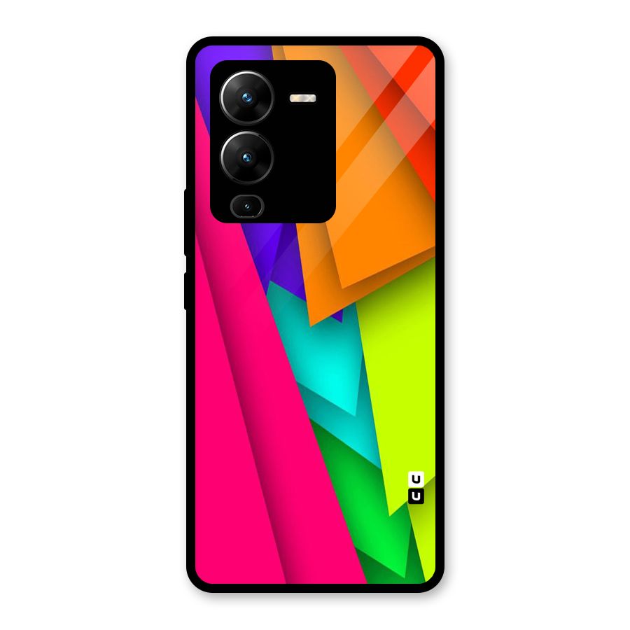 Bring In Colors Glass Back Case for Vivo V25 Pro