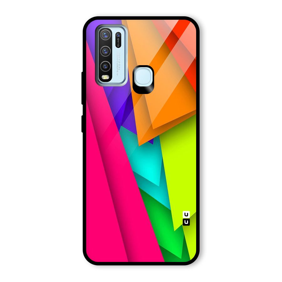 Bring In Colors Glass Back Case for Vivo Y30