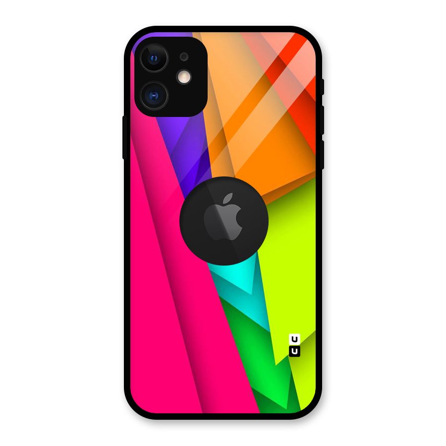 Bring In Colors Glass Back Case for iPhone 11 Logo Cut